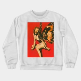 Vintage Fairy Pin-up Crewneck Sweatshirt